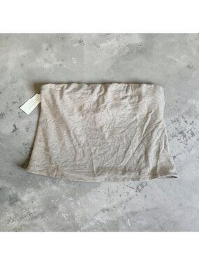 DONNI Beige Built In Bra Strapless Top Size XXL NEW NWT